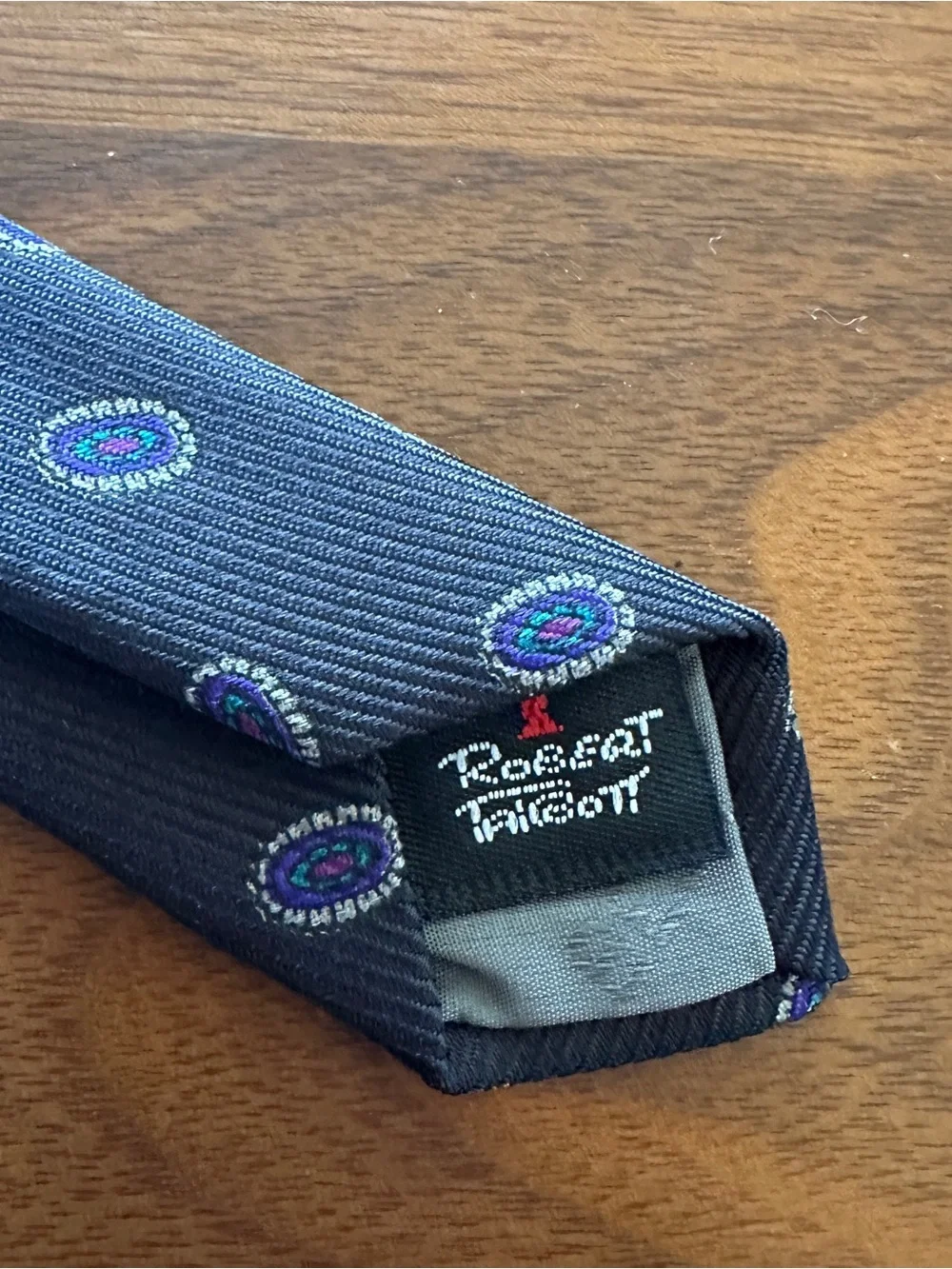 Robert Talbott Best of class Navy Blue Patterned Silk Tie